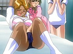 Two Anime Nurses With Large Breasts Restrained And Tied
