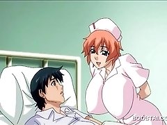 A Voluptuous Anime Nurse Gives Oral And Engages In Sexual Intercourse With A Man In An Animated Video